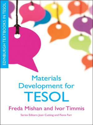 cover image of Materials development for TESOL